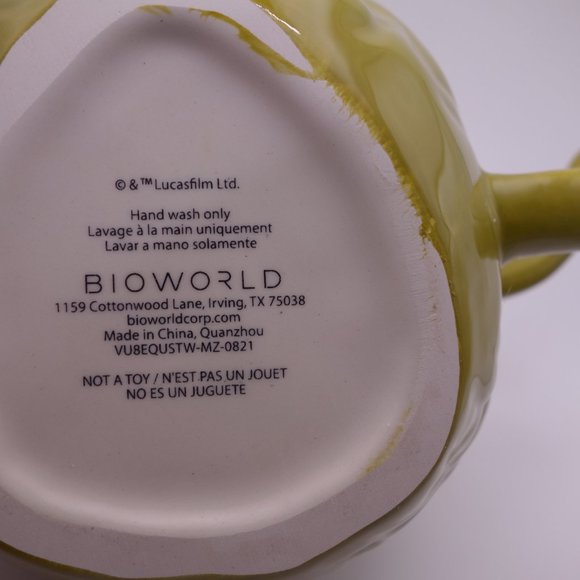 Bioword Disney Lucas Films Star Wars Yoda Sculpted Ceramic Mug 16oz New in Box - Picture 10 of 15